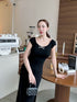Broad Neck Body Fit Dress